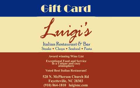 Luigi's Italian Restaurant Gift Cards