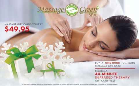 Massage Green Spa Gift Cards