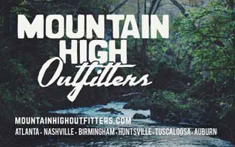 Mountain High Outfitters Gift Cards