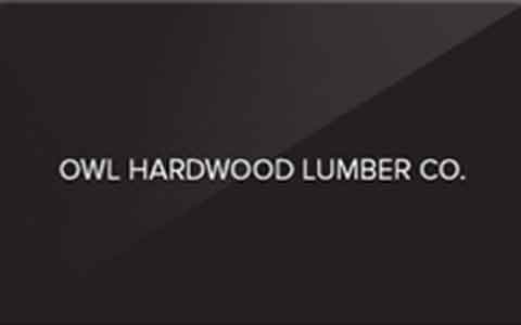 Owl Hardwood Lumber Gift Cards