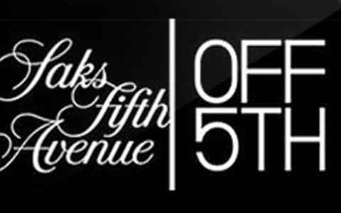 Buy Saks Fifth Avenue OFF Fifth Gift Cards